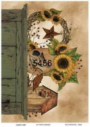 Ayçiçeği Desenli Pirinç Dekopaj Model : 5456 - Line Art