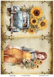 Ayçiçeği Desenli Pirinç Dekopaj Model : AÇ05 - Line Art