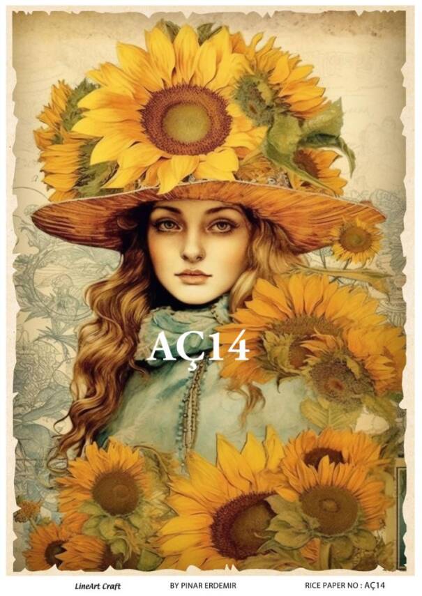Ayçiçeği Desenli Pirinç Dekopaj Model : AÇ14 - 1