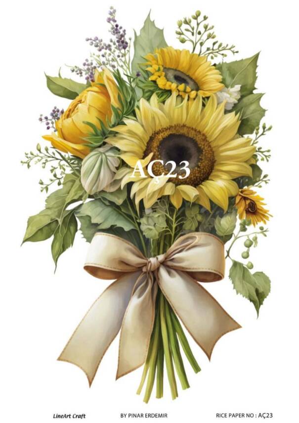 Ayçiçeği Desenli Pirinç Dekopaj Model : AÇ23 - 1