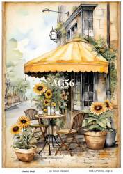 Ayçiçeği Desenli Pirinç Dekopaj Model : AÇ56 - Line Art