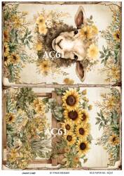 Ayçiçeği Desenli Pirinç Dekopaj Model : AÇ61 - Line Art