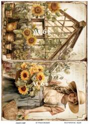 Ayçiçeği Desenli Pirinç Dekopaj Model : AÇ64 - Line Art