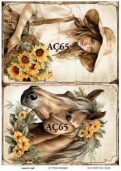 Ayçiçeği Desenli Pirinç Dekopaj Model : AÇ65 - Line Art