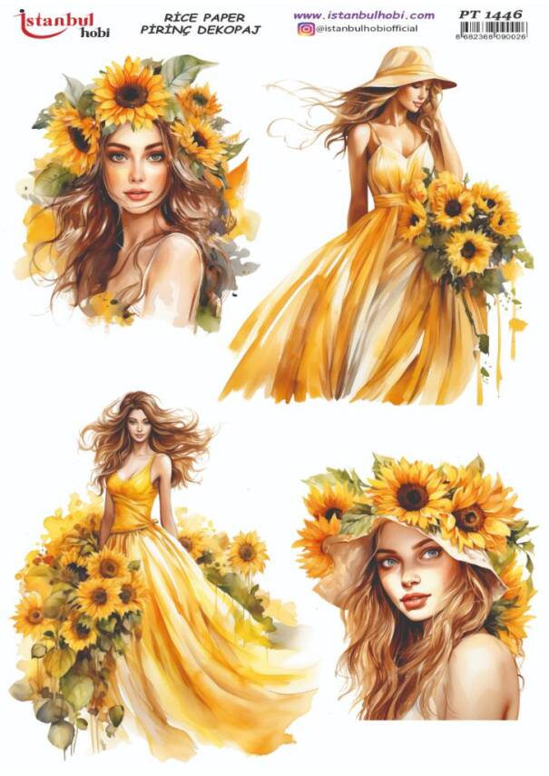 Ayçiçeği Desenli Pirinç Dekopaj Model : PT 1446 - 1