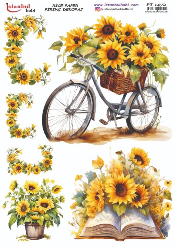 Ayçiçeği Desenli Pirinç Dekopaj Model : PT 1472 - 1