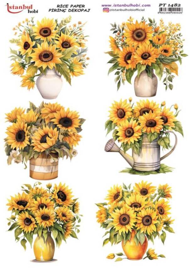 Ayçiçeği Desenli Pirinç Dekopaj Model : PT 1482 - 1