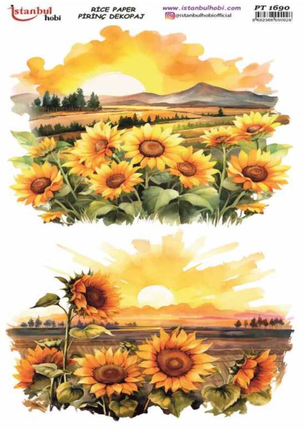 Ayçiçeği Desenli Pirinç Dekopaj Model : PT 1690 - 1