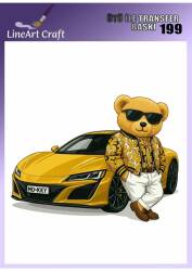 Ayıcık Desenli Kumaş Transfer Kağıdı LNT-K199 (20x20 cm) - Line Art