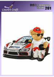 Ayıcık Desenli Kumaş Transfer Kağıdı LNT-K201 (20x20 cm) - Line Art