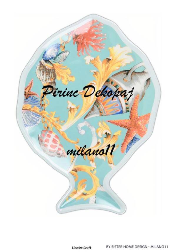 Balık Desenli Baci Milano Pirinç Dekopaj Model : Milano11 - 1