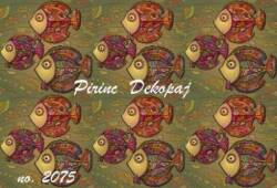 Balık Desenli Pirinç Dekopaj Model : 2075 - Line Art