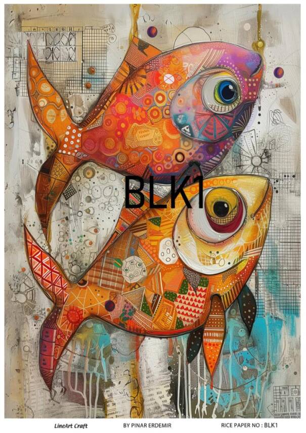 Balık Desenli Pirinç Dekopaj Model : BLK01 - 1