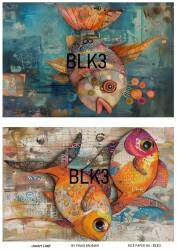 Balık Desenli Pirinç Dekopaj Model : BLK03 - Line Art