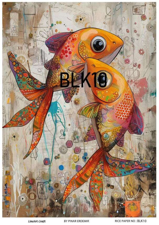 Balık Desenli Pirinç Dekopaj Model : BLK10 - 1