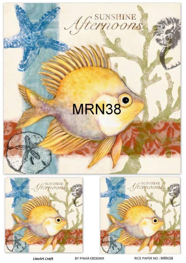 Balik Figürü Desenli Pirinç Dekopaj Model : MRN 38 - 1