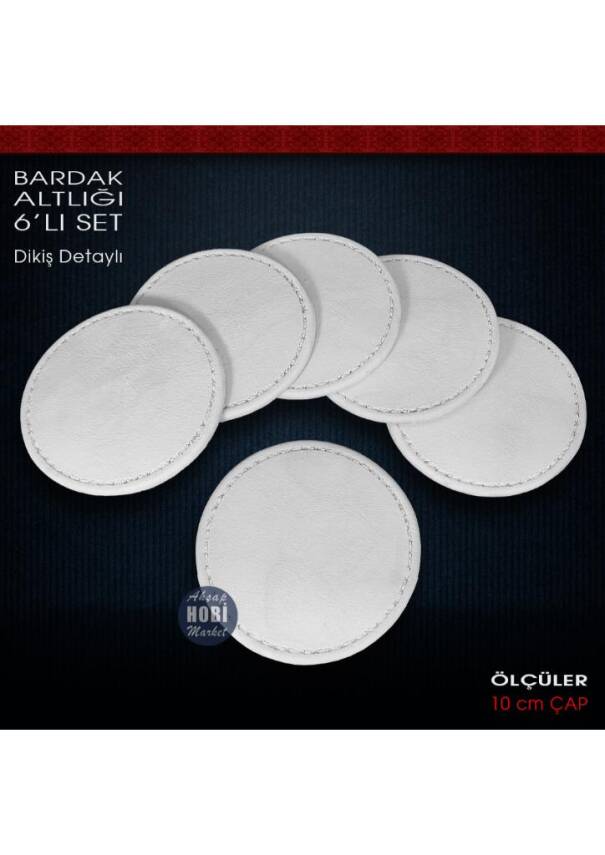 Bardak Altlığı Seti (6 Parça) Ham Polyester - 1