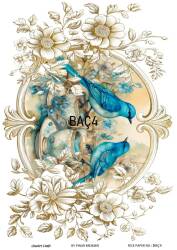 Barok Çiçek Desenli Pirinç Dekopaj Model : BAÇ004 - Line Art