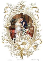 Barok Çiçek Desenli Pirinç Dekopaj Model : BAÇ005 - Line Art