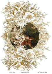 Barok Çiçek Desenli Pirinç Dekopaj Model : BAÇ007 - Line Art