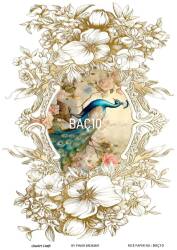 Barok Çiçek Desenli Pirinç Dekopaj Model : BAÇ010 - Line Art