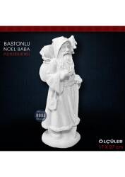Bastonlu Noel Baba Biblo (17x7 cm) Ham Polyester - Tual Hobi Sanat (1)