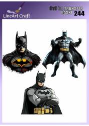 Batman Desenli Kumaş Transfer Kağıdı LNT-K244 (20x20 cm) - Line Art