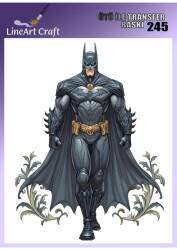 Batman Desenli Kumaş Transfer Kağıdı LNT-K245 (20x20 cm) - Line Art