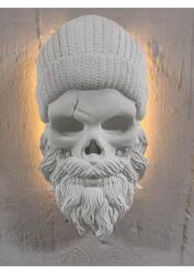 Bereli Kurukafa Duvar Dekor Heykeli Işıklı (47x26 cm) - Tual Hobi Sanat