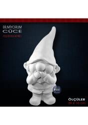 Bilmiyorum Cüce Heykeli (39x16 cm) Ham Polyester - Tual Hobi Sanat