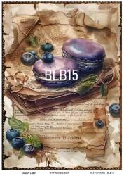 Blue Berry Desenli Pirinç Dekopaj Model : BLB15 - Line Art