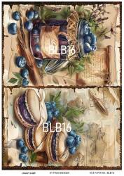 Blue Berry Desenli Pirinç Dekopaj Model : BLB16 - Line Art