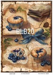 Blue Berry Desenli Pirinç Dekopaj Model : BLB20 - Line Art