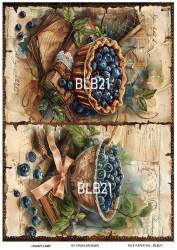 Blue Berry Desenli Pirinç Dekopaj Model : BLB21 - Line Art