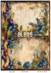 Blue Berry Desenli Pirinç Dekopaj Model : BLB25 - Line Art
