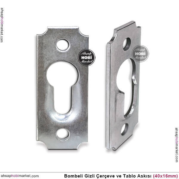 Bombeli Gizli Tablo Çerçeve Askı Aparatı (40x16 mm) - 1