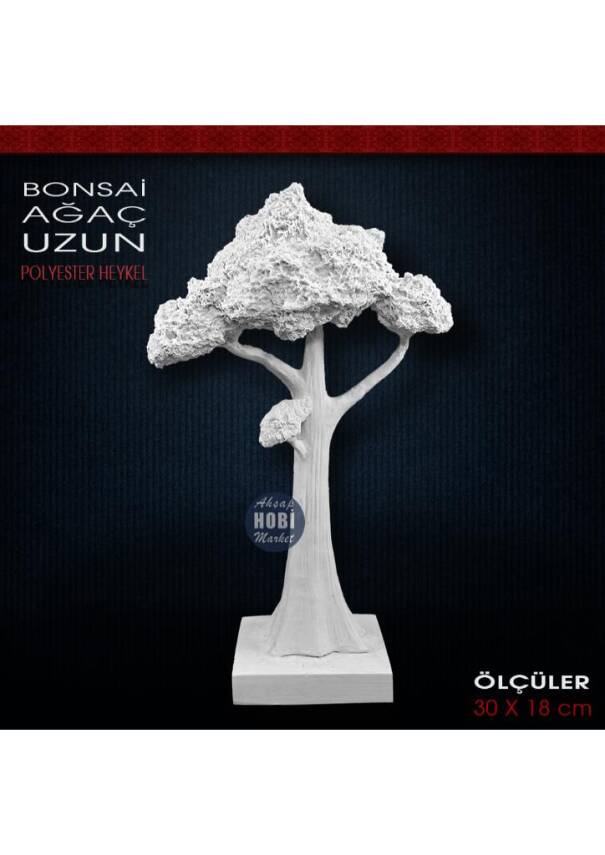 Bonsai Ağaç Biblo Uzun (30x18 cm) Ham Polyester - 1