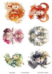 Burç Desenli Pirinç Dekopaj Model : BURÇ02 - Line Art