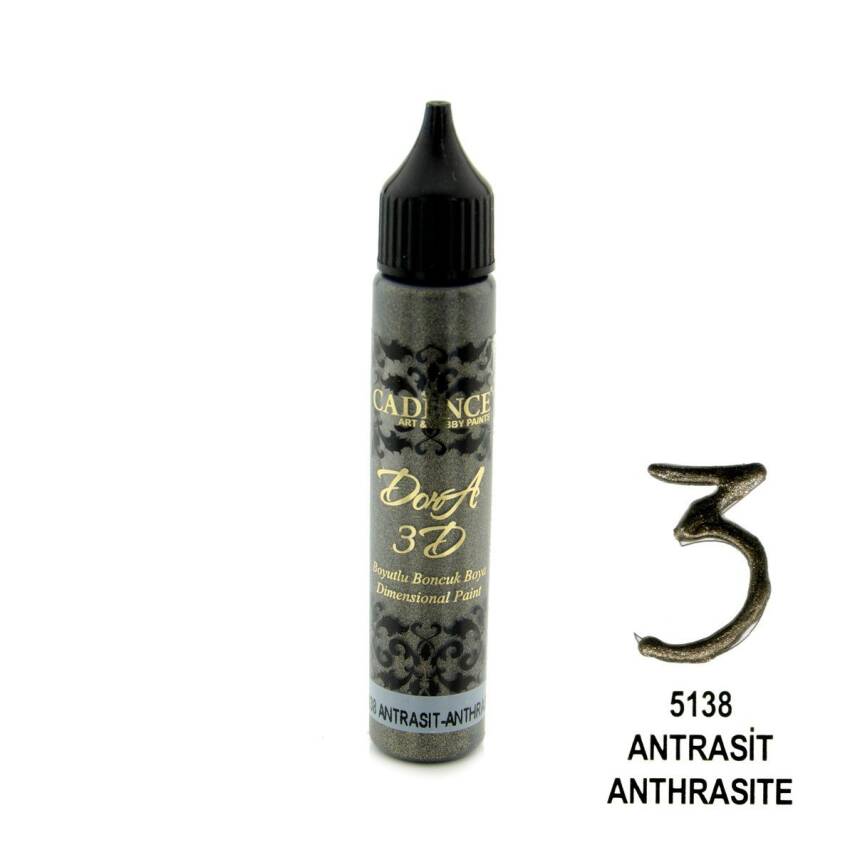 Cadence 3D Dora Boncuk Boya 5138 Antrasit - 1