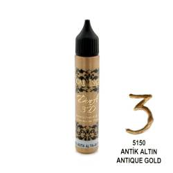 Cadence 3D Dora Boncuk Boya 5150 Antik Altın - Cadence