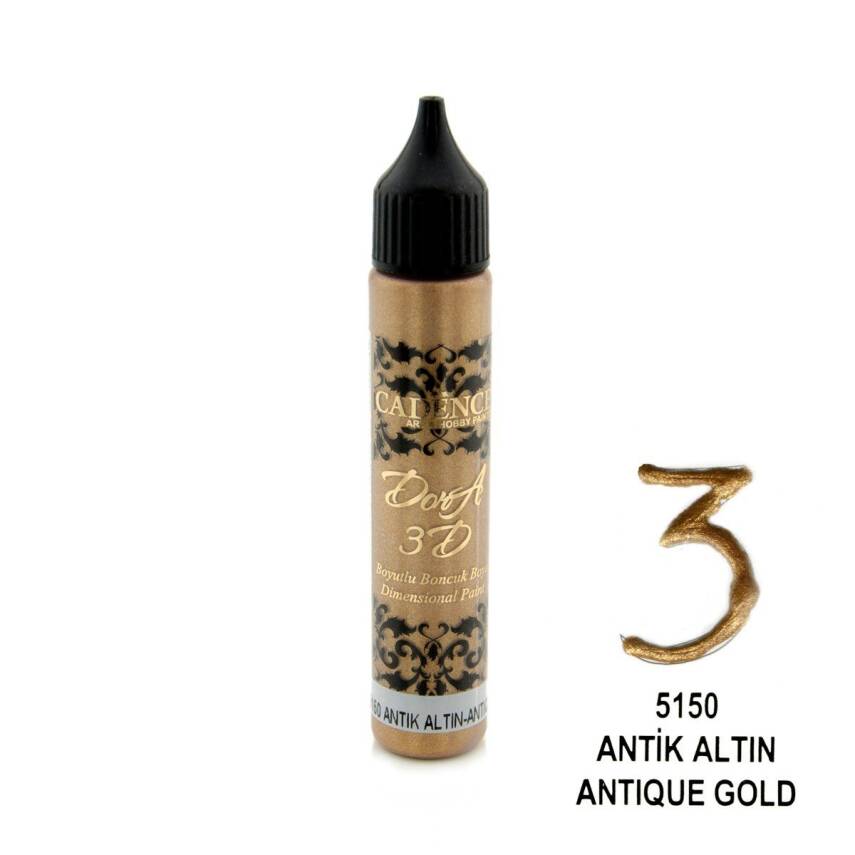 Cadence 3D Dora Boncuk Boya 5150 Antik Altın - 1