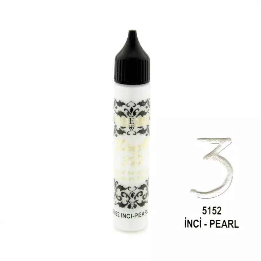 Cadence 3D Dora Boncuk Boya 5152 İnci Beyazı - 1