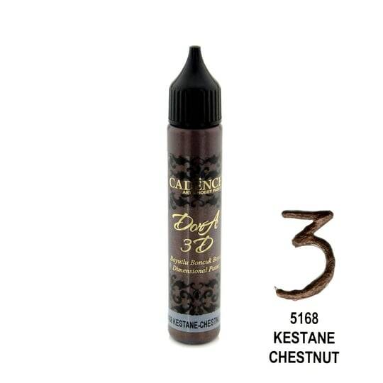 Cadence 3D Dora Boncuk Boya 5168 Kestane - 1