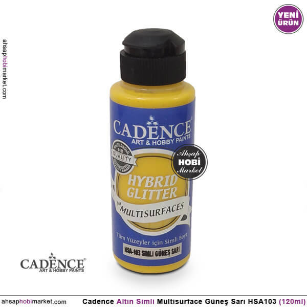 Cadence Altın Simli MultiSurface HSA103 Güneş Sarı 120 ml - 1