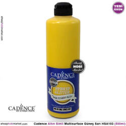 Cadence Altın Simli Multisurface HSA103 Güneş Sarı 500 ml - Cadence