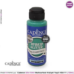 Cadence Altın Simli MultiSurface HSA111 Kraliyet Yeşili 120 ml - Cadence