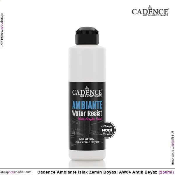 Cadence Ambiante Islak Zemin Boyası Antik Beyaz 250ml AW04 - 1