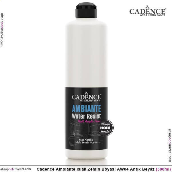 Cadence Ambiante Islak Zemin Boyası Antik Beyaz 500ml AW04 - 1