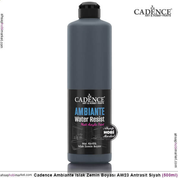Cadence Ambiante Islak Zemin Boyası Antrasit Siyah 500ml AW23 - 1