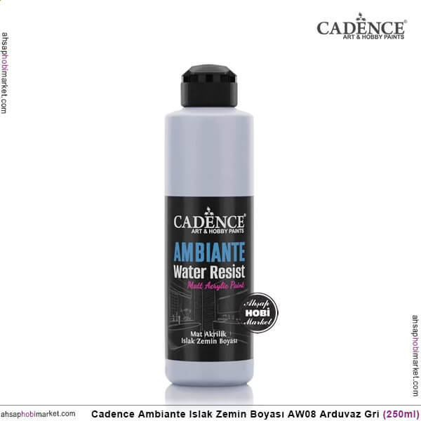 Cadence Ambiante Islak Zemin Boyası Arduvaz Gri 250ml AW08 - 1
